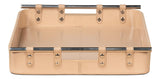Sarreid Safari Leather Tray  Mushroom