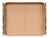 Sarreid Safari Leather Tray  Mushroom