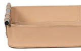 Sarreid Safari Leather Tray  Mushroom