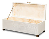 Sarreid Lyle Leather Box  Pearl