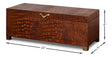 Sarreid Lyle Leather Box  Tan Tessoro