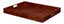 Sarreid Norton Leather Tray  Croco Leather  Tan