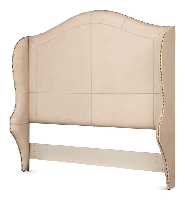 Sarreid Dowry Equestrian Headboard  Queen  Taupe