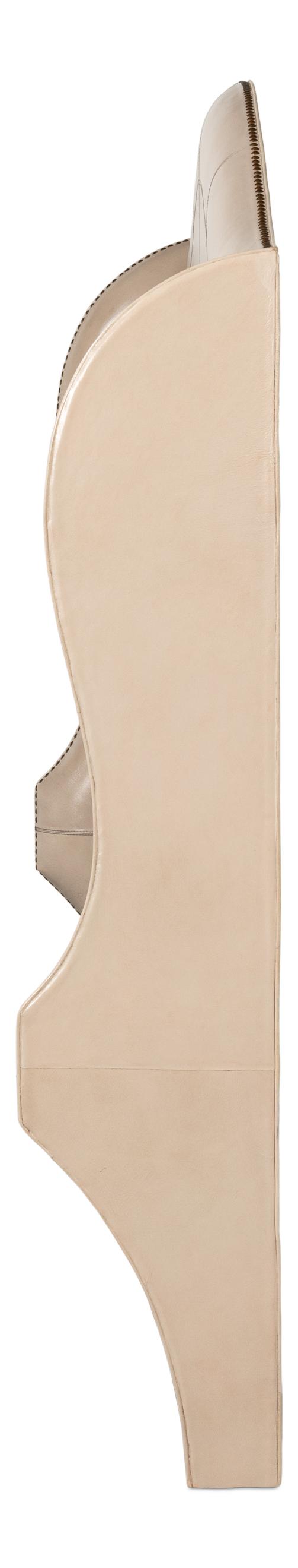 Sarreid Dowry Equestrian Headboard  Queen  Taupe