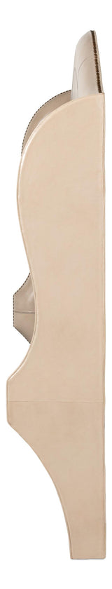 Sarreid Dowry Equestrian Headboard  Queen  Taupe