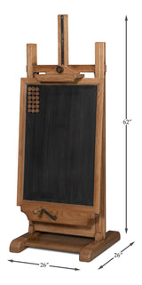 Sarreid Haagen Adjustable Blackboard Easel