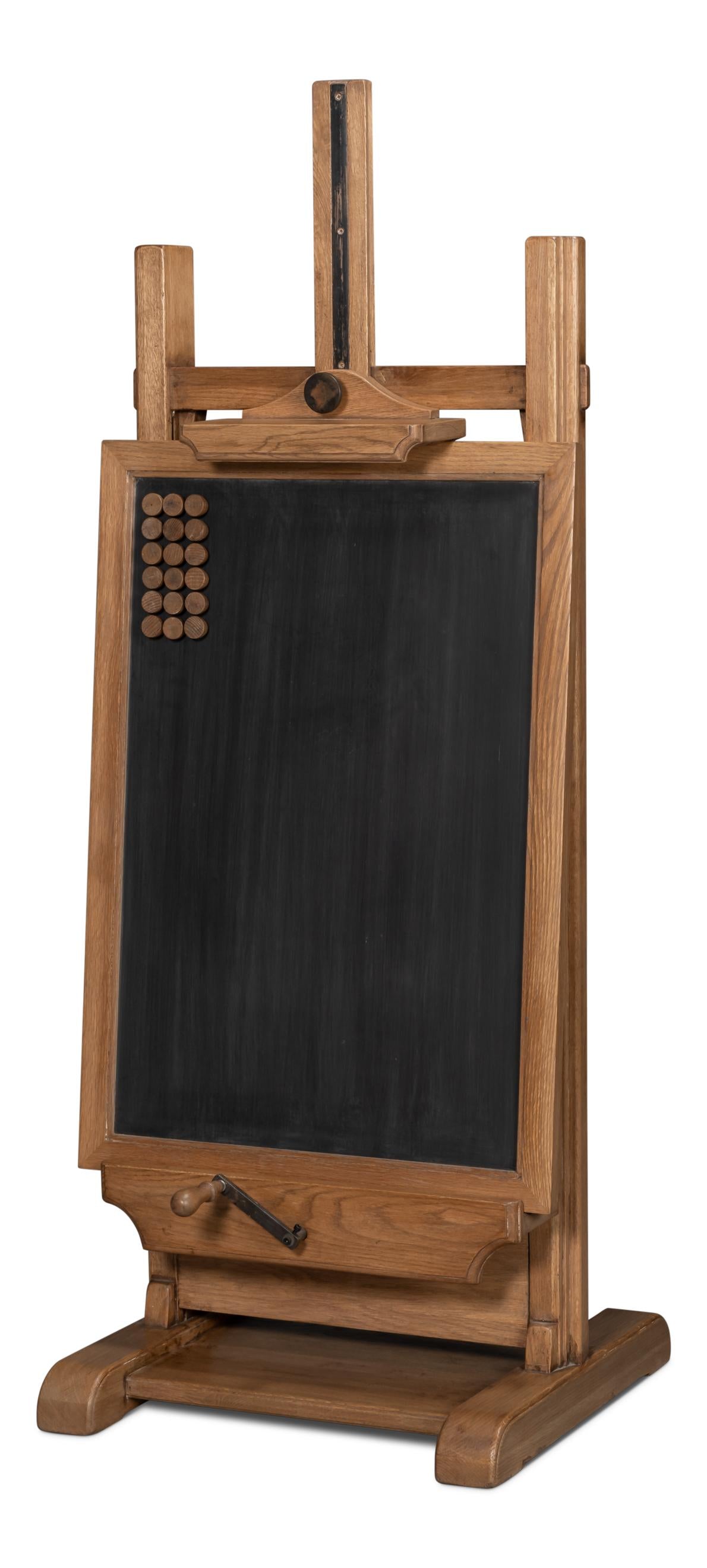 Sarreid Haagen Adjustable Blackboard Easel