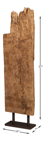 Sarreid O'kelly Wood Carved Panel
