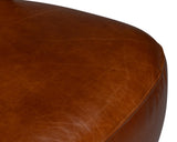Sarreid Diddy Leather Chair  Havana Brown