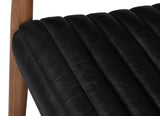 Sarreid Singletary Leather Chair  Onyx Black