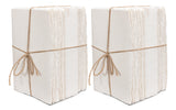 Sarreid Ledger White  Set Of 6