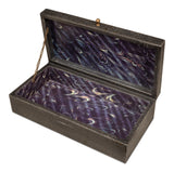 Sarreid Gatsburg  Shagreen Box  Ant.Grey S/2