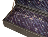 Sarreid Gatsburg  Shagreen Box  Ant.Grey S/2