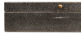 Sarreid Gatsburg  Shagreen Box  Ant.Grey S/2