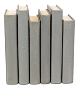 Sarreid Shagreen Books  Set Of 12  Storm Grey
