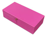 Sarreid Gatsburg Shagreen Box  Pink  Set Of 2