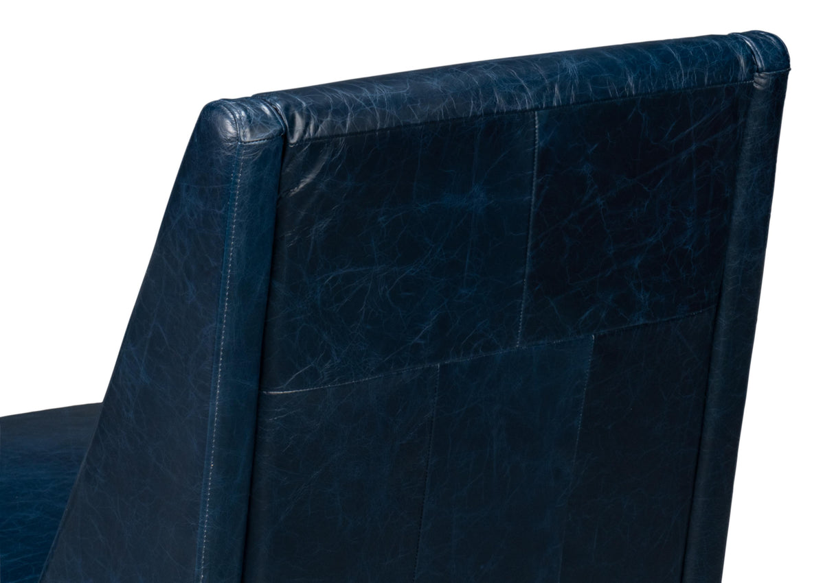 Sarreid Brandy Accent Chair  Chateau Blue