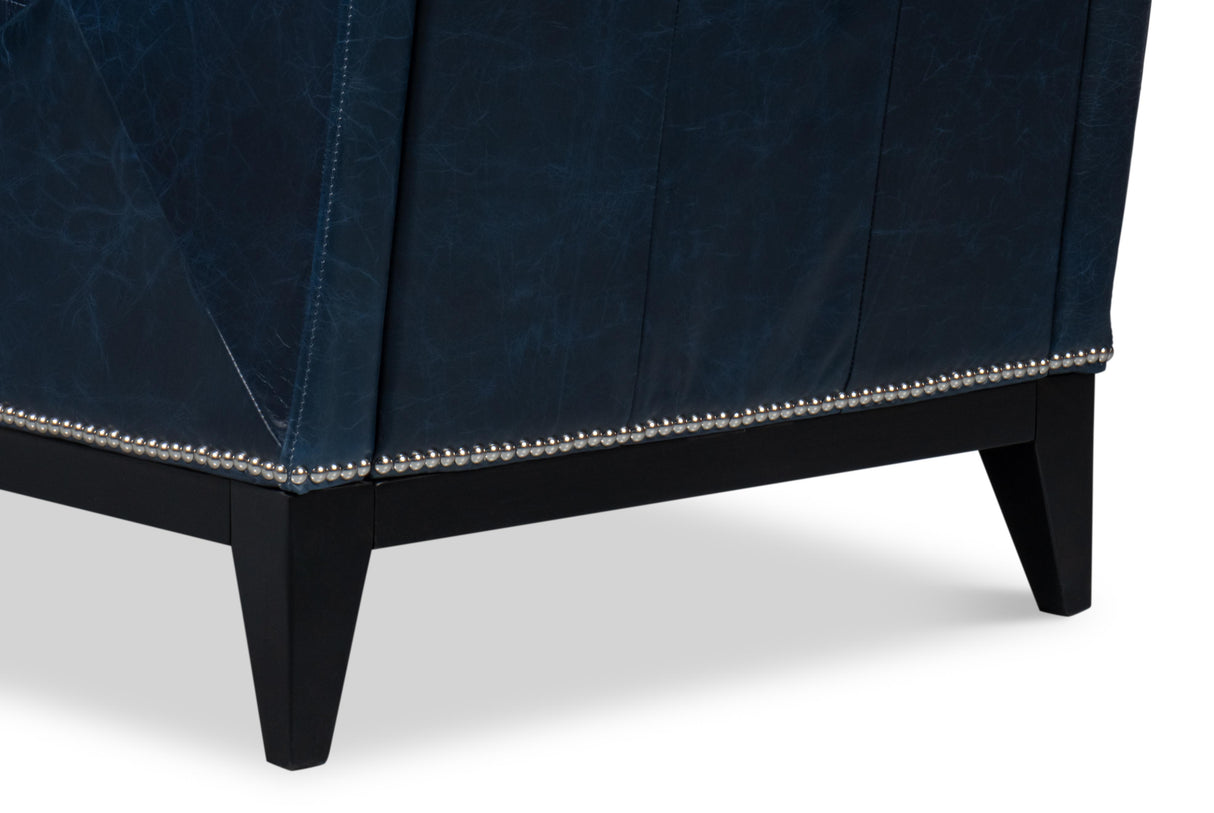 Sarreid Brandy Accent Chair  Chateau Blue