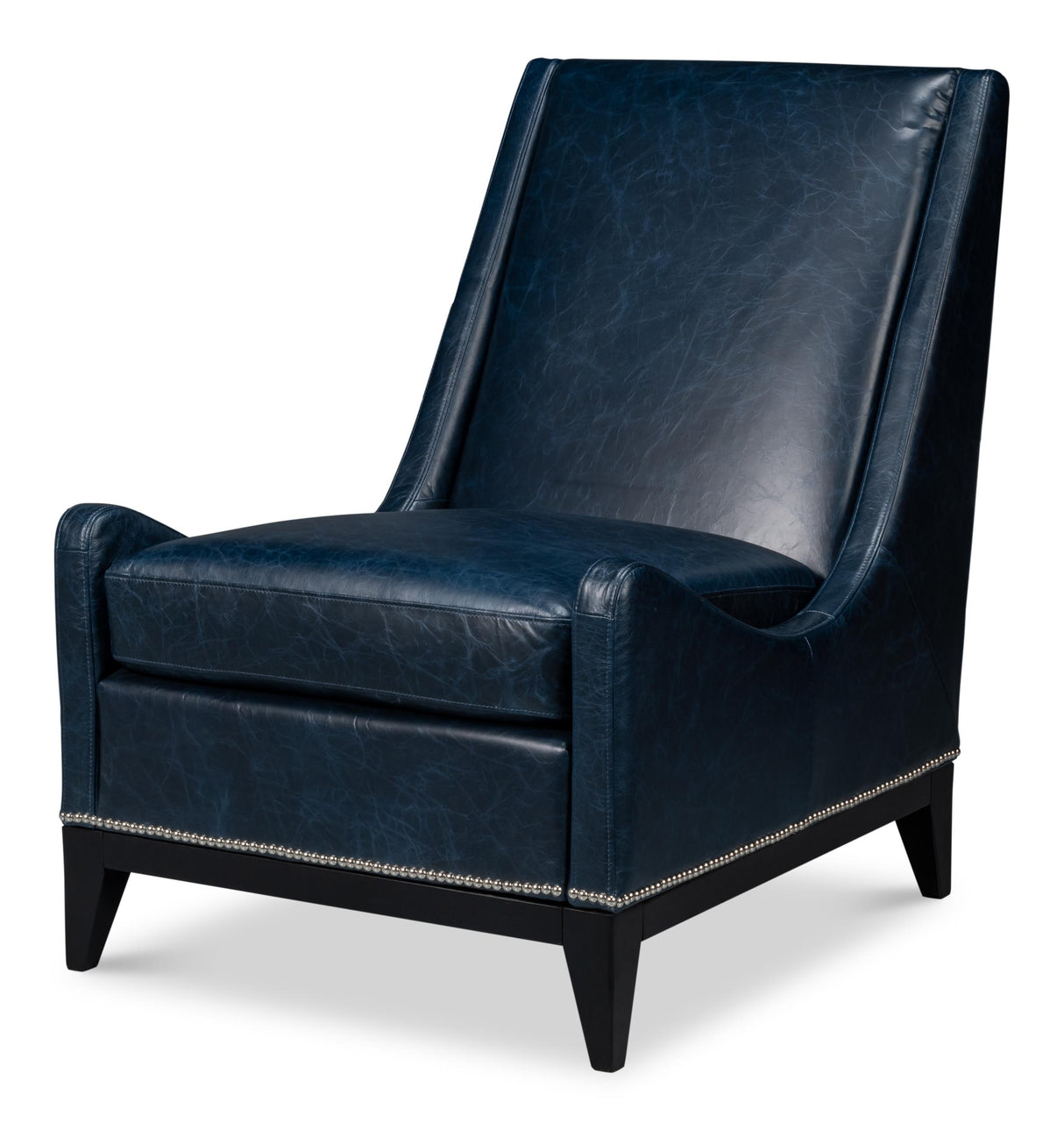 Sarreid Brandy Accent Chair  Chateau Blue