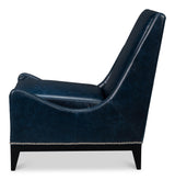 Sarreid Brandy Accent Chair  Chateau Blue