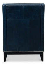 Sarreid Brandy Accent Chair  Chateau Blue