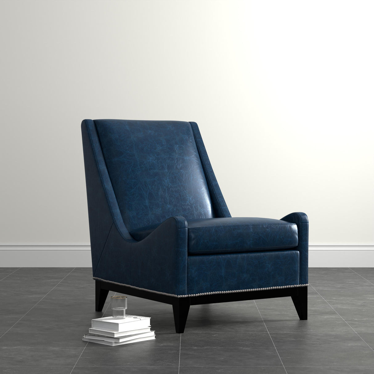 Sarreid Brandy Accent Chair  Chateau Blue