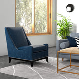 Sarreid Brandy Accent Chair  Chateau Blue