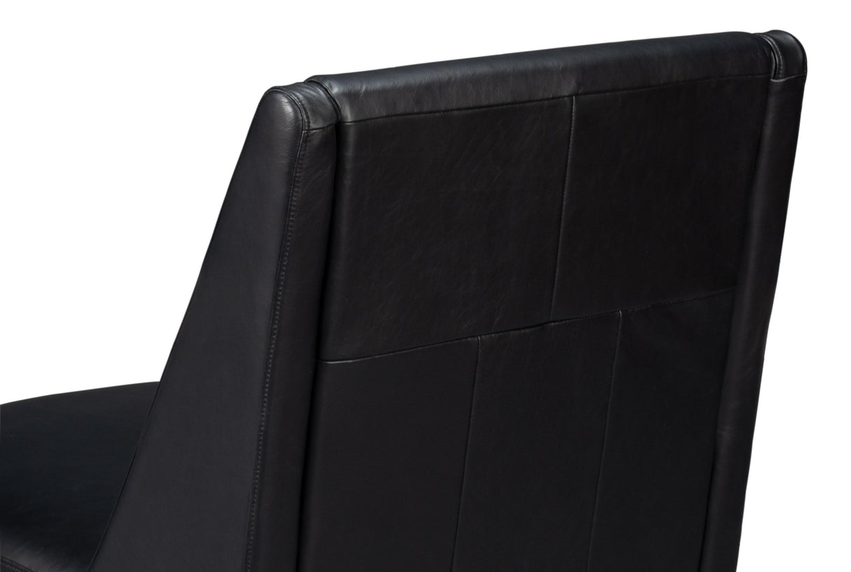 Sarreid Brandy Accent Chair  Onyx Black