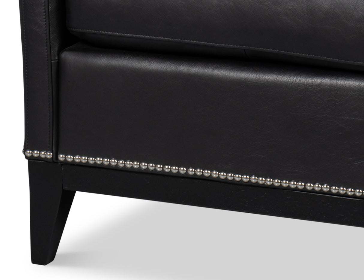 Sarreid Brandy Accent Chair  Onyx Black