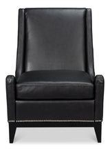 Sarreid Brandy Accent Chair  Onyx Black