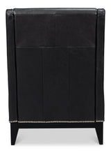 Sarreid Brandy Accent Chair  Onyx Black