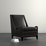 Sarreid Brandy Accent Chair  Onyx Black