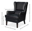 Sarreid Elite Wing Lounge Chair  Onyx Black
