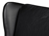 Sarreid Elite Wing Lounge Chair  Onyx Black
