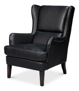 Sarreid Elite Wing Lounge Chair  Onyx Black