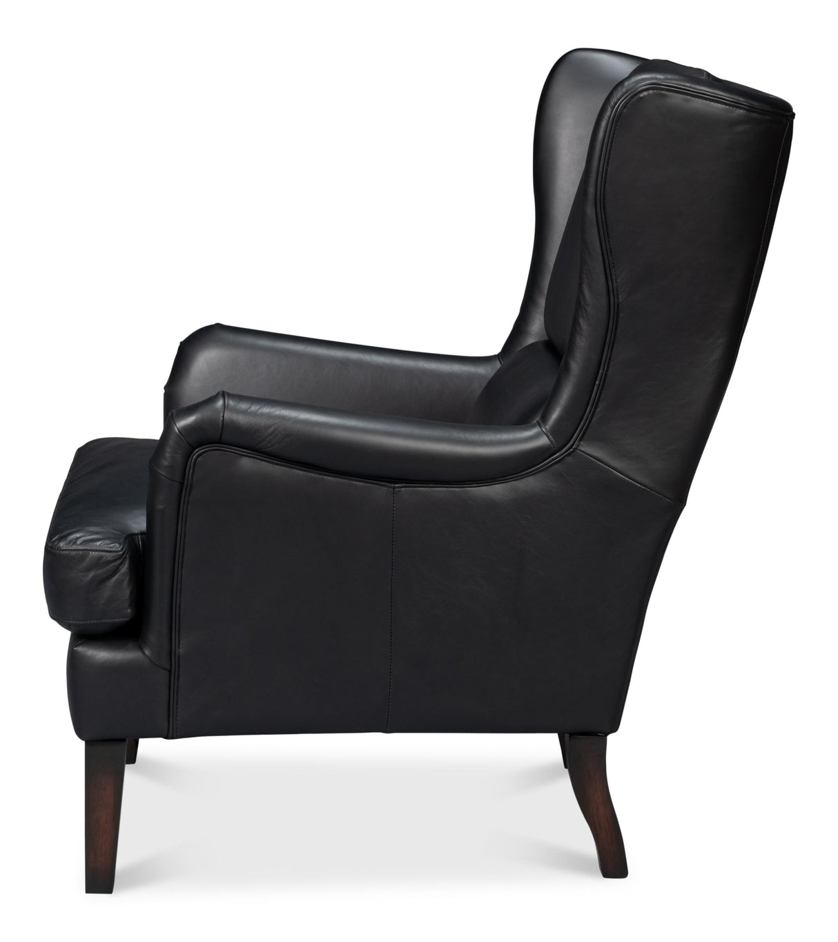 Sarreid Elite Wing Lounge Chair  Onyx Black