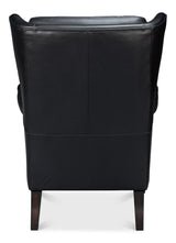 Sarreid Elite Wing Lounge Chair  Onyx Black