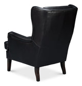 Sarreid Elite Wing Lounge Chair  Onyx Black