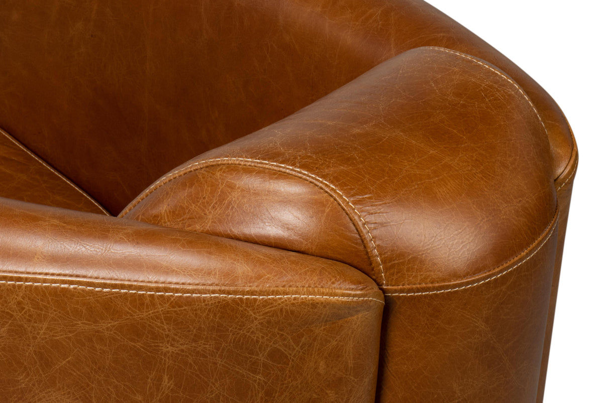 Sarreid Mandy Arm Chair  Cuba Brown