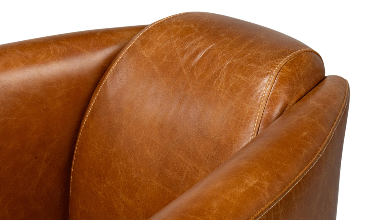 Sarreid Mandy Arm Chair  Cuba Brown
