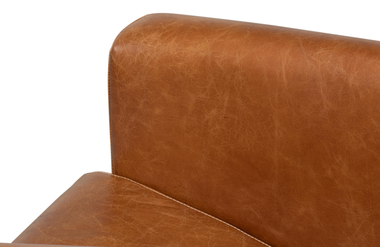 Sarreid Mandy Arm Chair  Cuba Brown