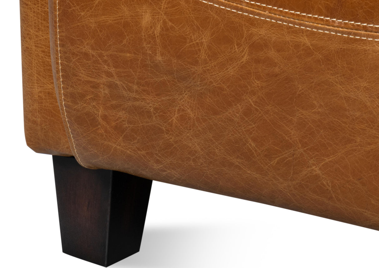 Sarreid Mandy Arm Chair  Cuba Brown