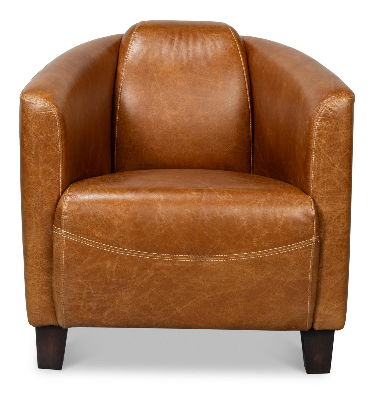 Sarreid Mandy Arm Chair  Cuba Brown