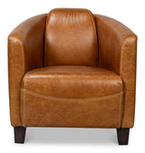 Sarreid Mandy Arm Chair  Cuba Brown