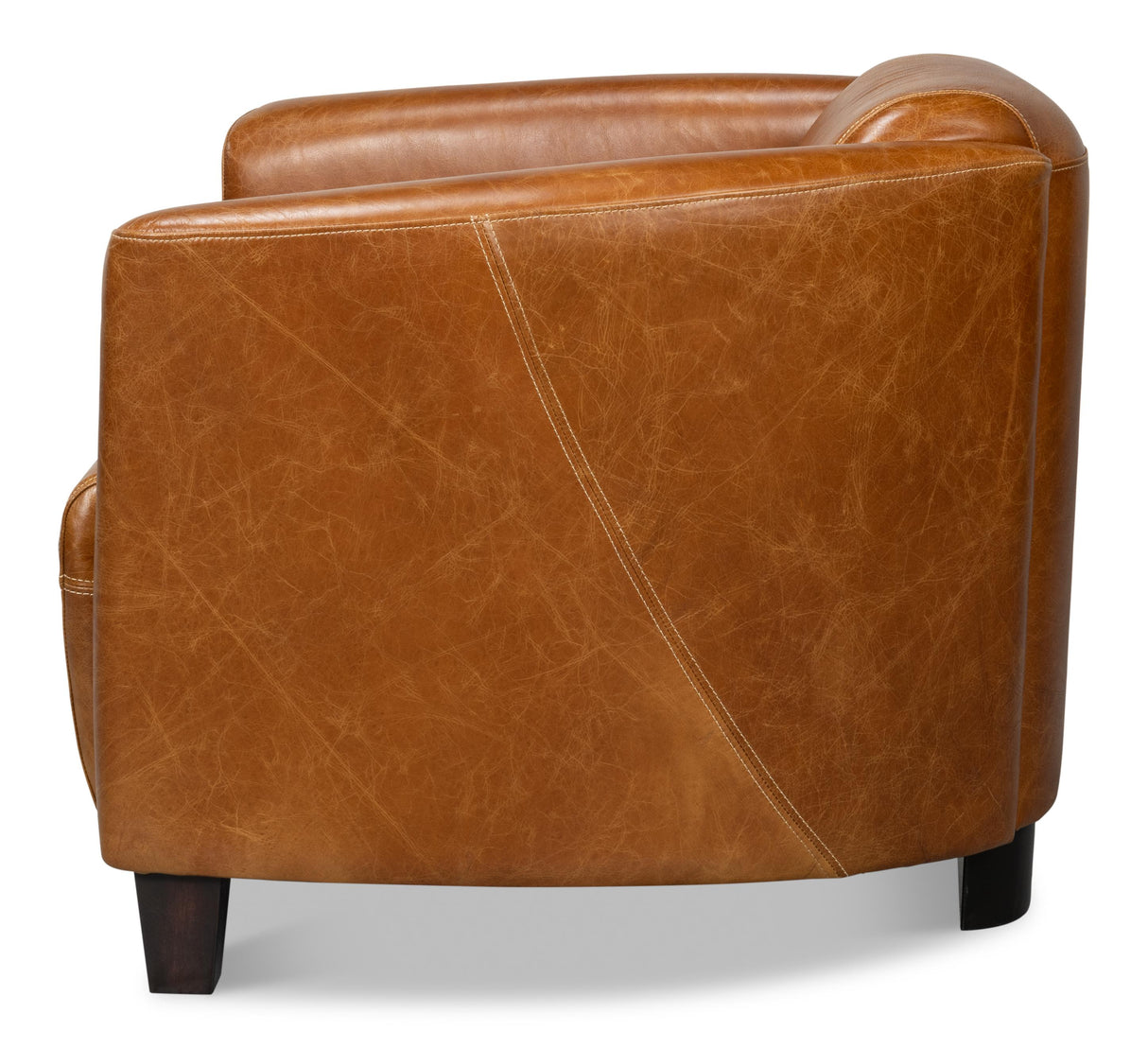 Sarreid Mandy Arm Chair  Cuba Brown