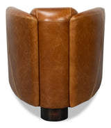 Sarreid Mandy Arm Chair  Cuba Brown