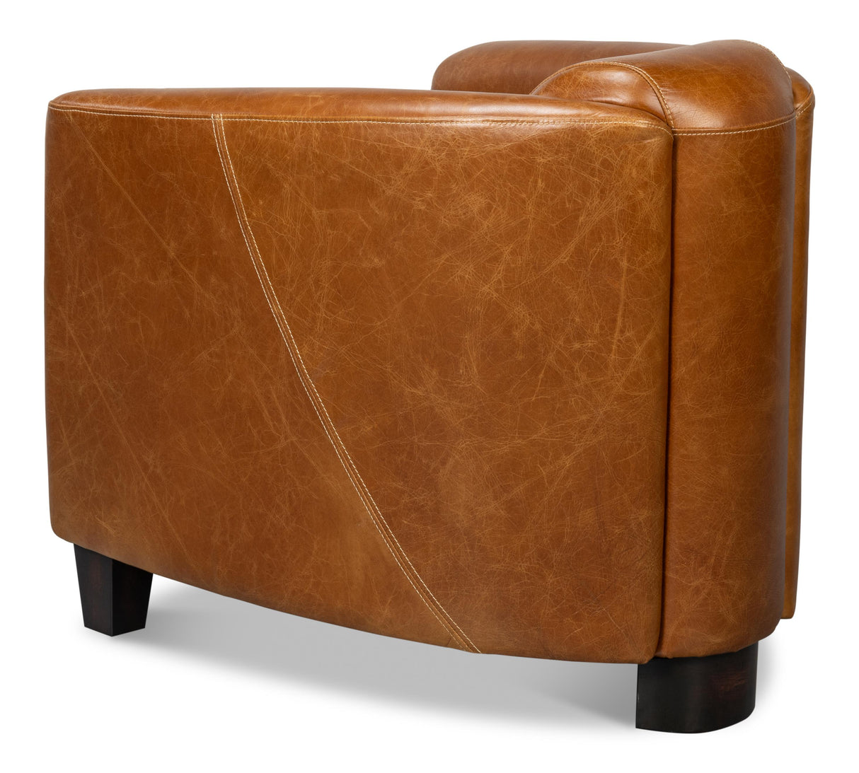 Sarreid Mandy Arm Chair  Cuba Brown