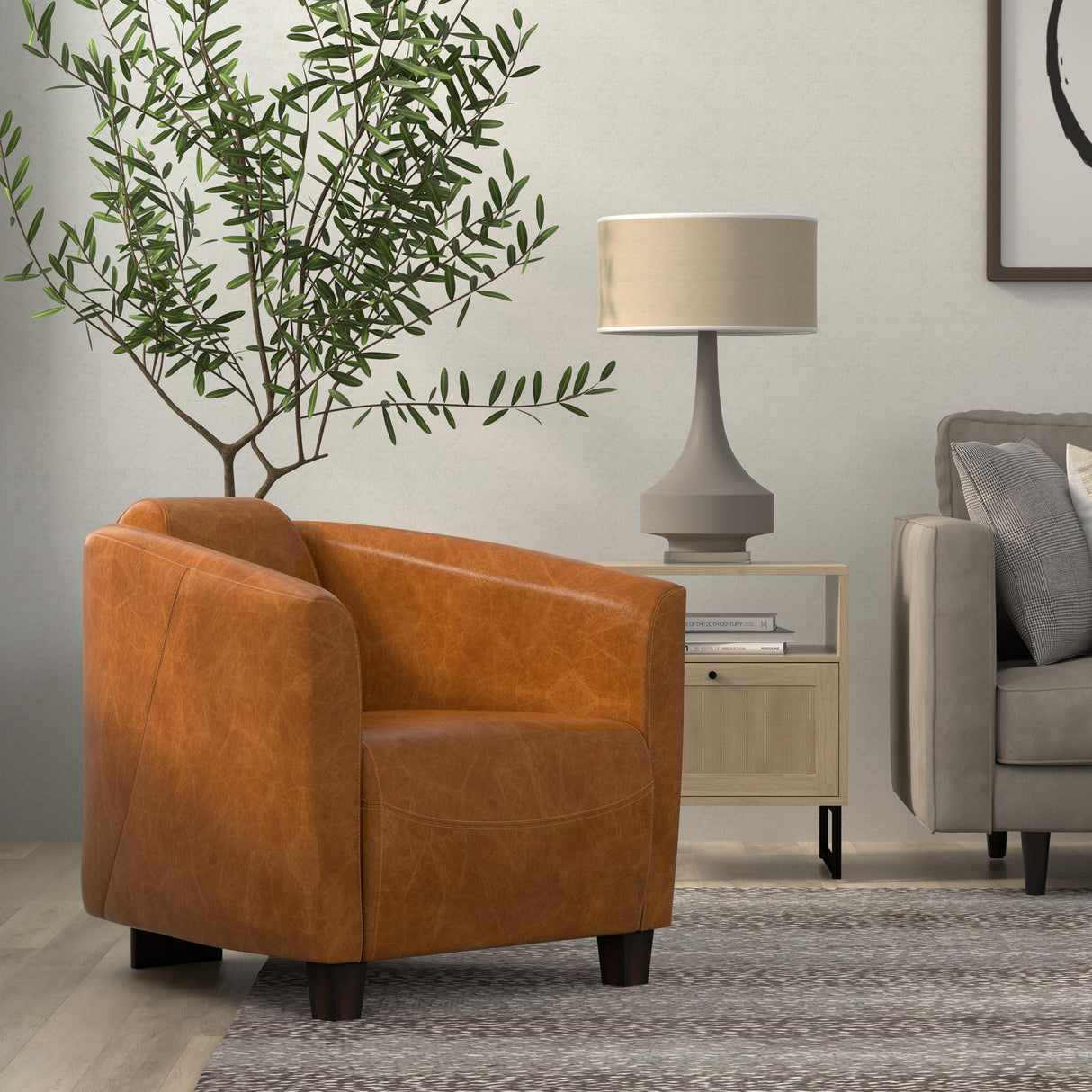 Sarreid Mandy Arm Chair  Cuba Brown