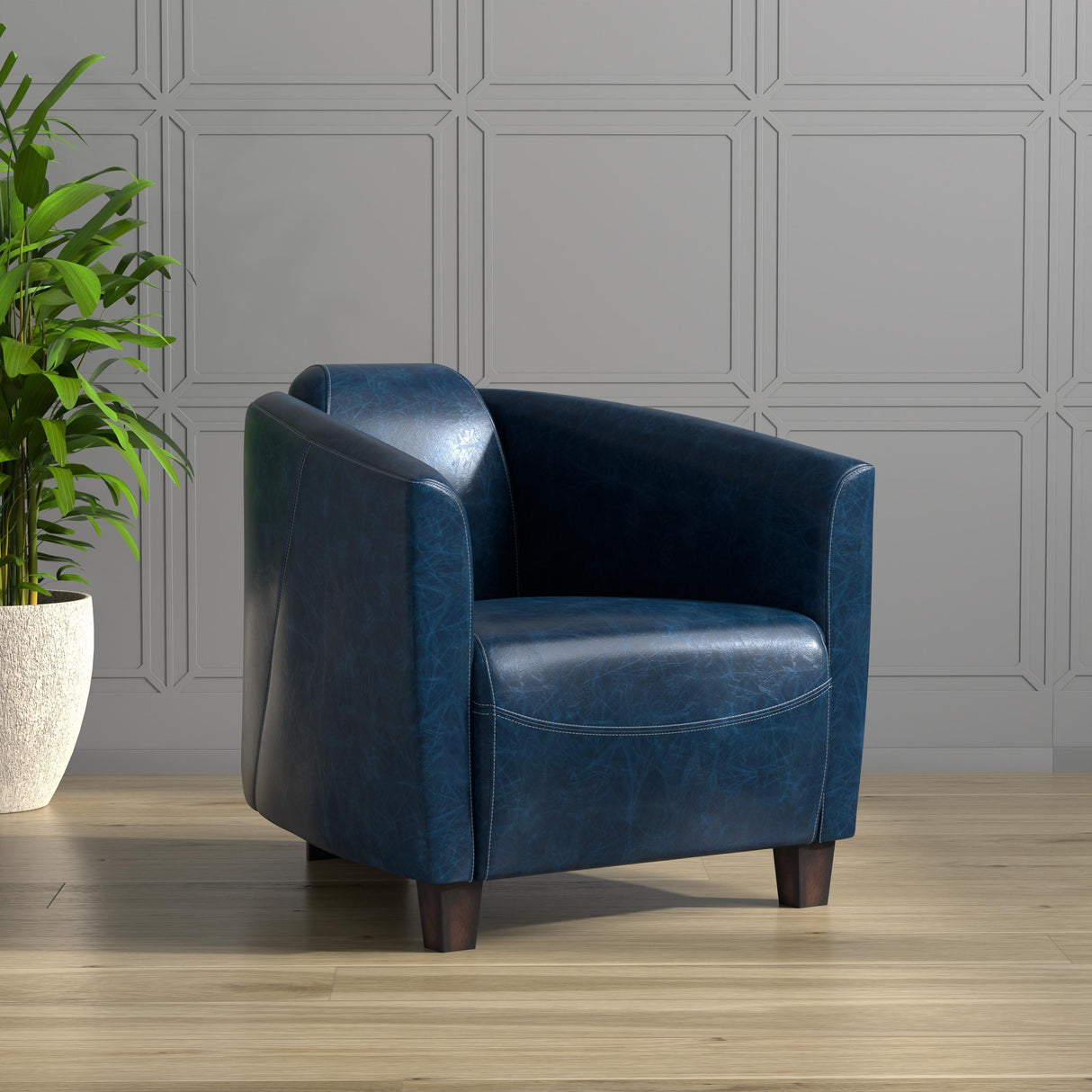 Sarreid Mandy Arm Chair  Chateau Blue