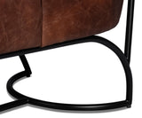 Sarreid Gayle Distilled Leather Chair